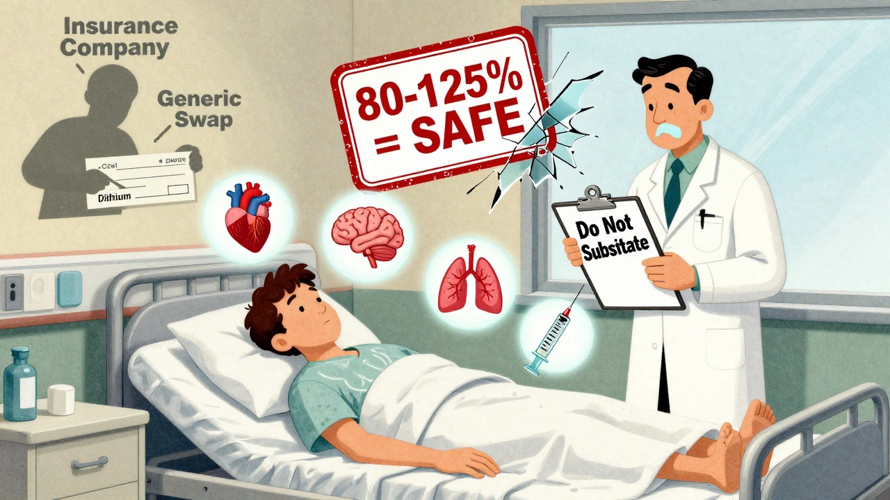 Hospital scene with NTI drugs floating above patient as FDA approval stamp cracks apart.