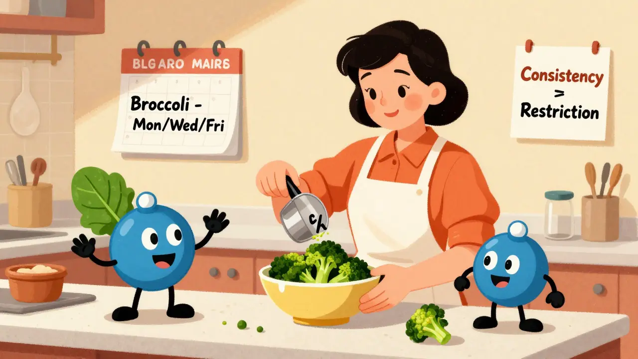 Warfarin and Vitamin K: How to Eat Consistently for Stable INR Levels