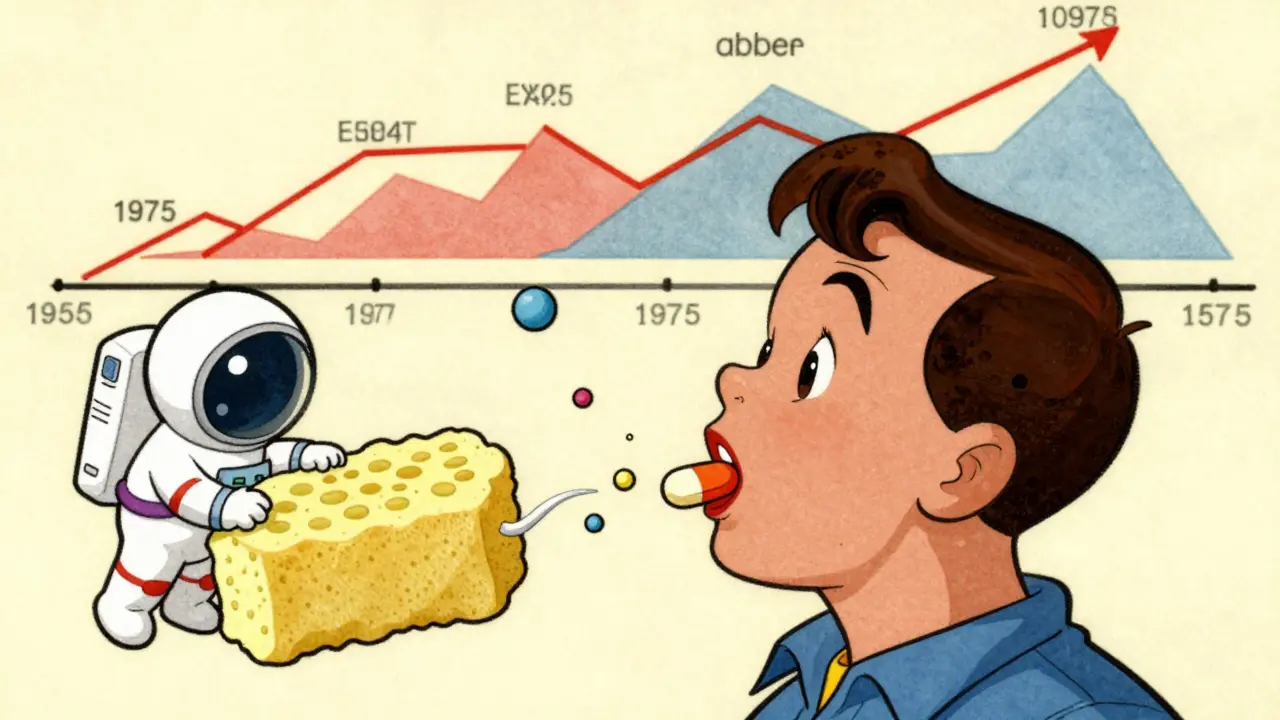A pill-sized sponge collects esophageal cells while cancer rates rise in background.